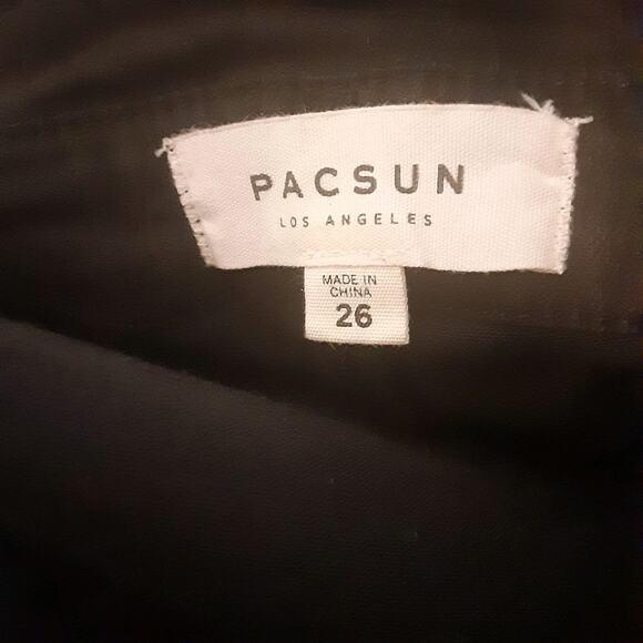 PacSun Stretchy Skinny Black Overalls Size 26 Denim Jeans Womens - Picture 3 of 7